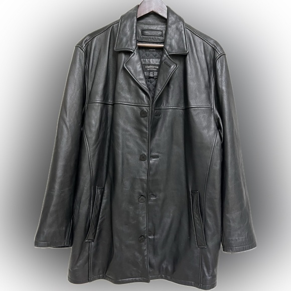 Claiborne Outwear Men’s Lambskin Leather Jacket Size Medium - Picture 1 of 8